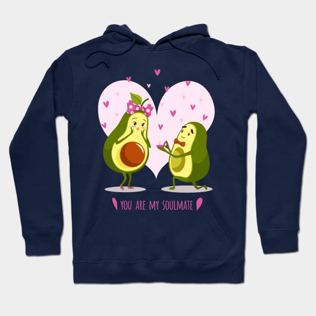 avocado couple proposal Hoodie by Mako Design 